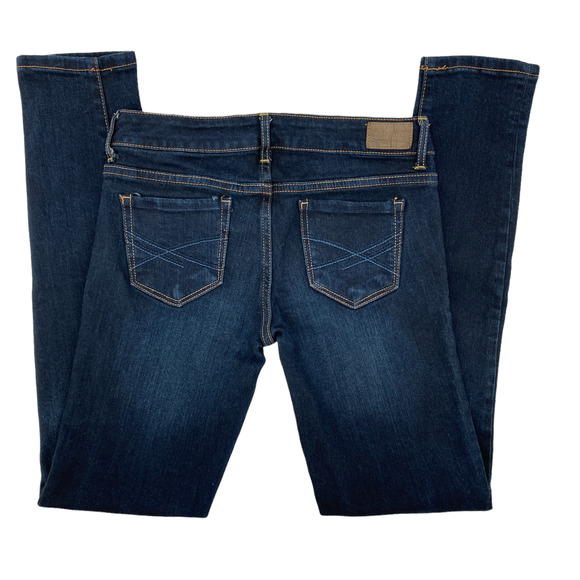 Aeropostale Low Rise Dark Wash Skinny Jeans Leggings - Picture 5 of 11